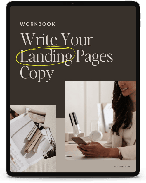 Bonus write landing pages workbook