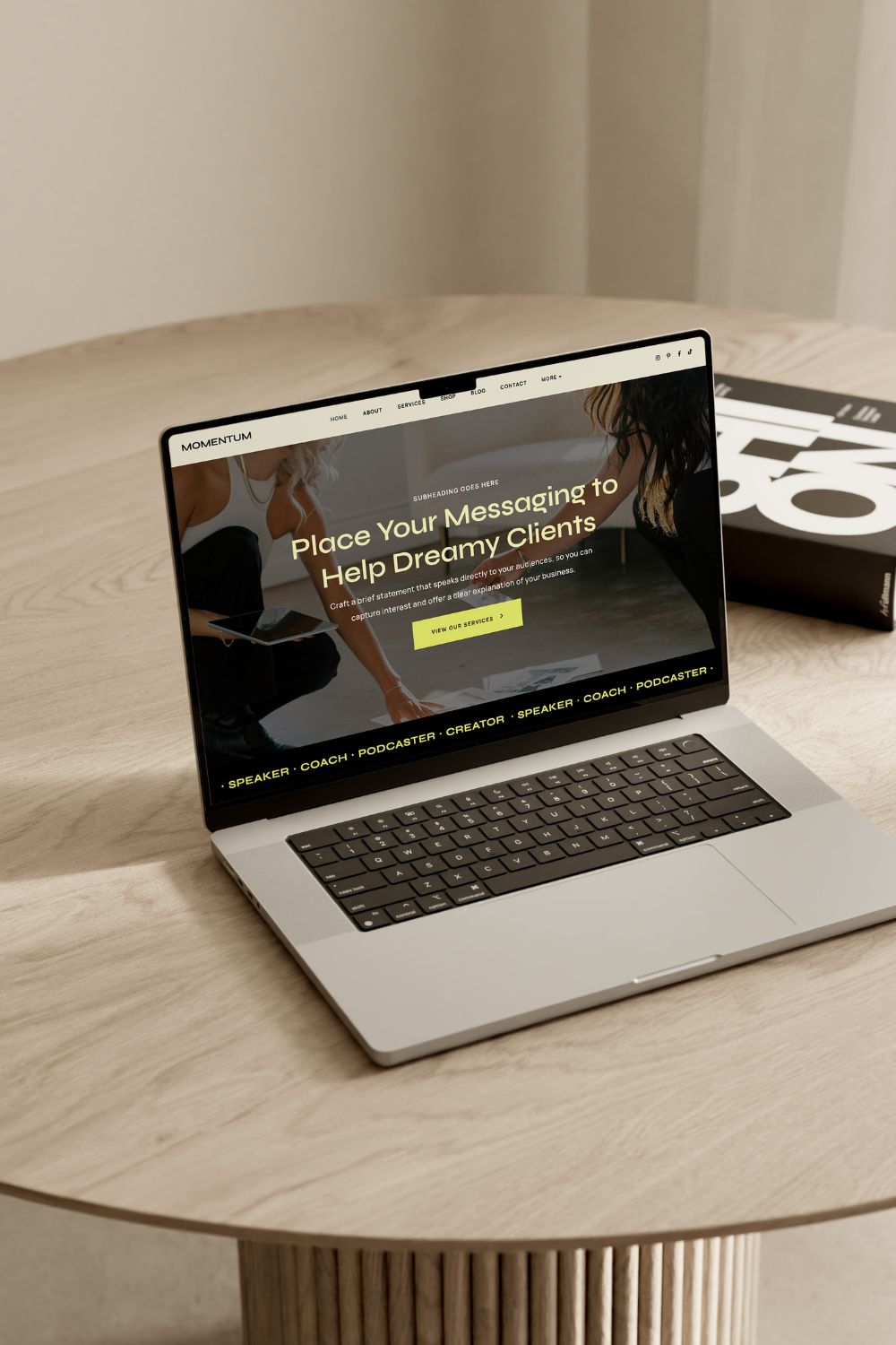 Momentum WordPress theme customizable with Elementor page builder plugin