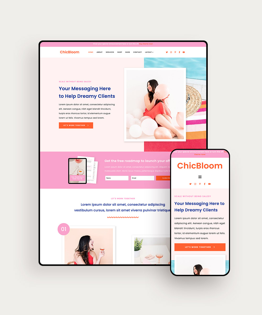ChicBloom Elementor WordPress Theme